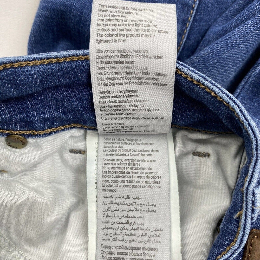 Mavi Jeans Kerry Mid Rise Straight-Leg Jeans Indigo Medium Wash Womens 28/32 - Picture 11 of 12